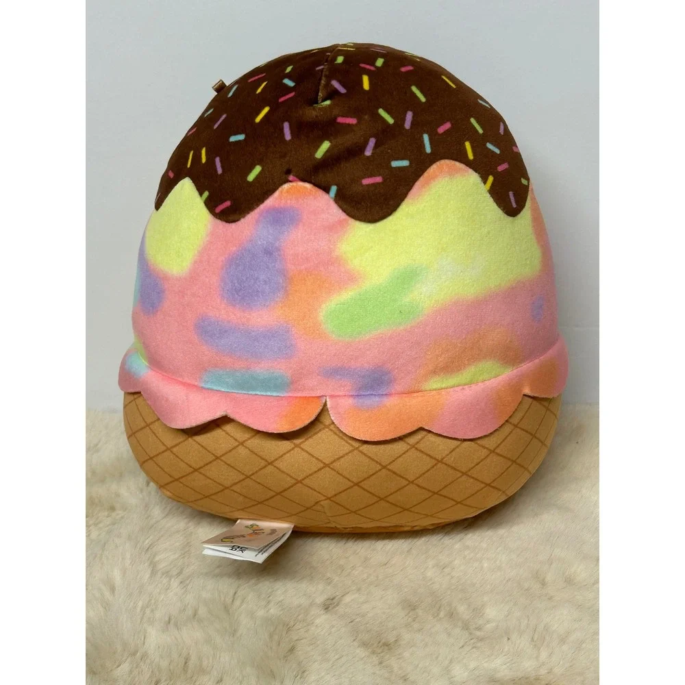 Squishmallows 8 Inch Maya the Ice Cream Cone Tie Dye Plush Kellytoy Jazwares